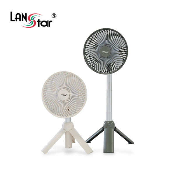 시원한 휴대용 LED 캠핑 선풍기 그린 세기 3단 높이 조절 저소음