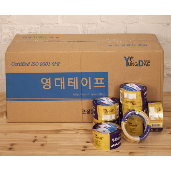 (BOX)영대투명4절테이프(12mmx25m)_50개입