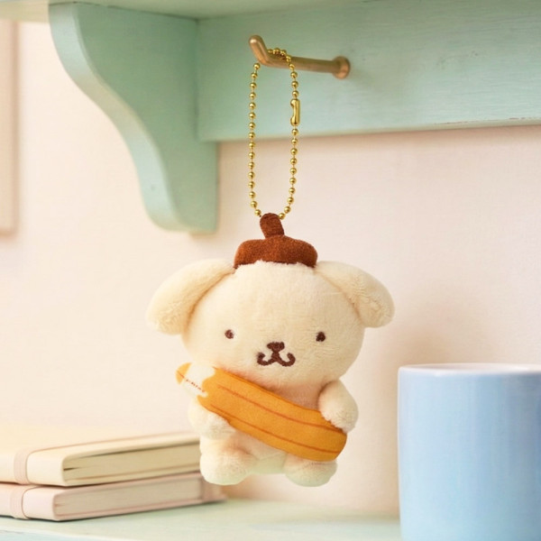 산리오 폼폼푸린 열공 가방고리 8cm