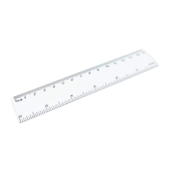 투명 플라스틱자 15cm