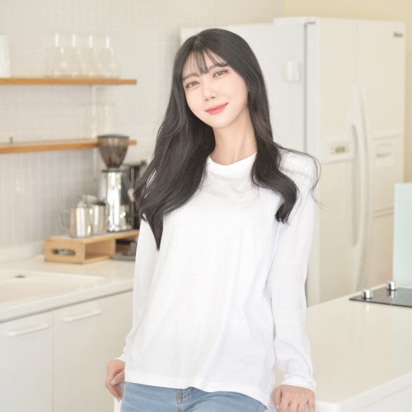 교복몰 민무늬 긴팔티 (4colors) 남녀공용 티셔츠