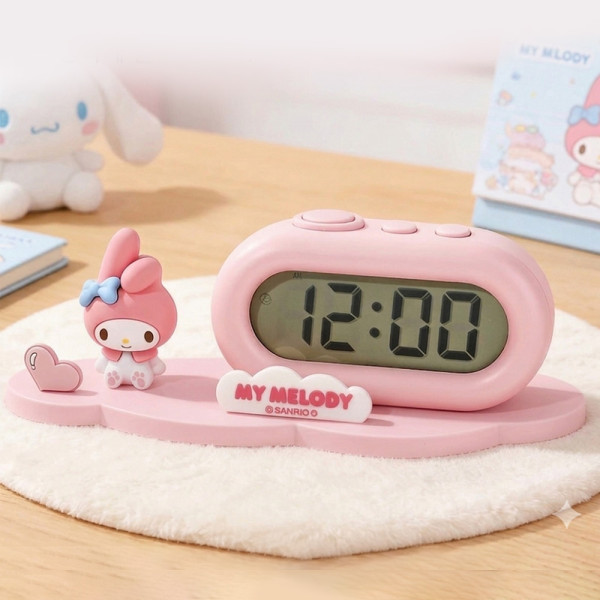 나라 알람시계 산리오 디지털 탁상 시계 마이멜로디 캐릭터 예쁜 탁상시계