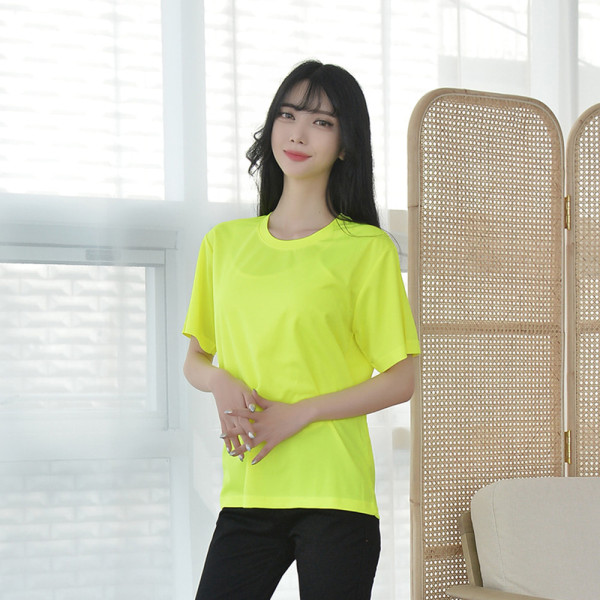 교복몰 쿨론 형광 라운드(반팔) 티셔츠