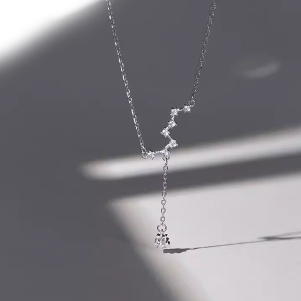 대학생 데일리패션 디자인 큐빅 북두칠성 목걸이