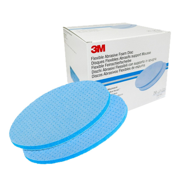3M 후킷 플렉시블 폼 샌딩 디스크 원형 125mm 20개입 1000방