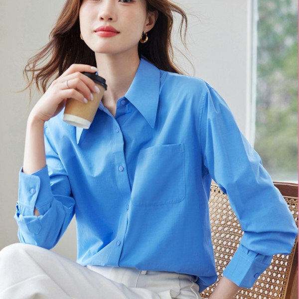 LF39600 2컬러 큰사이즈 봄 가을 간절기 기본 셔츠 남방 데일리 코디탬