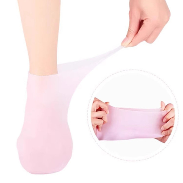 부드러운 뒤꿈치관리 실리콘 패드 보습 양말 굳은살 제거 풋케어 보호덧신