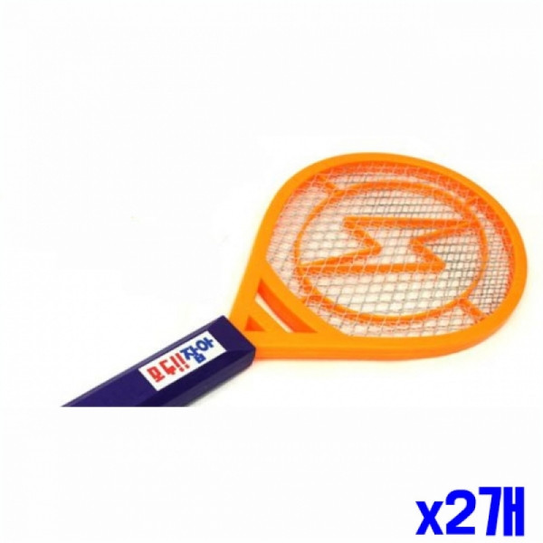 안전한 모기 파리 해충퇴치기기 X2개 벌레 전기모기채