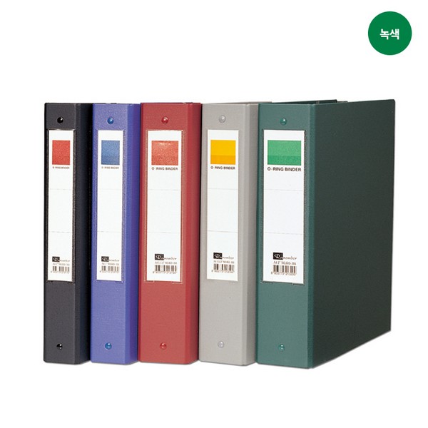 리멤버 3공O링합지바인더 NPO305(A4 두께 5cm 녹색)