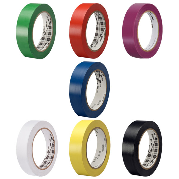 3M 764 바닥 라인 테이프 25.4mm X 32.9m 화이트