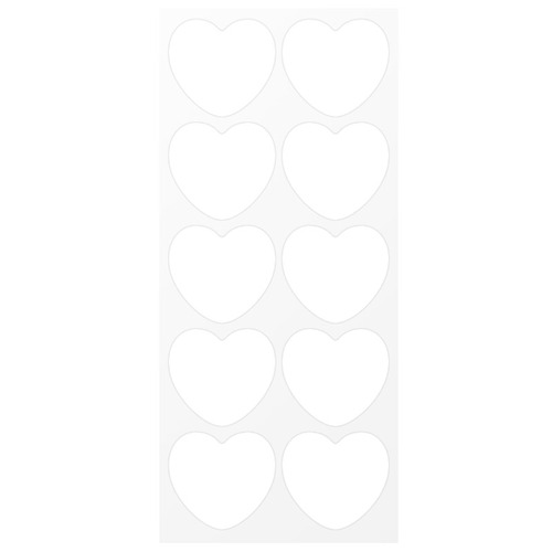 하트 양면테이프 10매입 양면 스티커