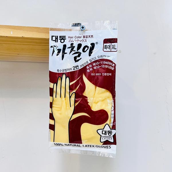 대동 까칠이 라텍스 미용장갑 아이보리 XL