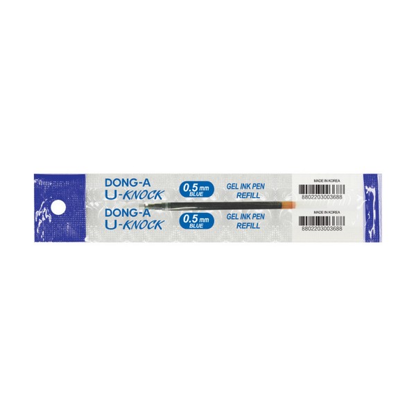 동아 유노크 볼펜 리필 청색 0.5mm