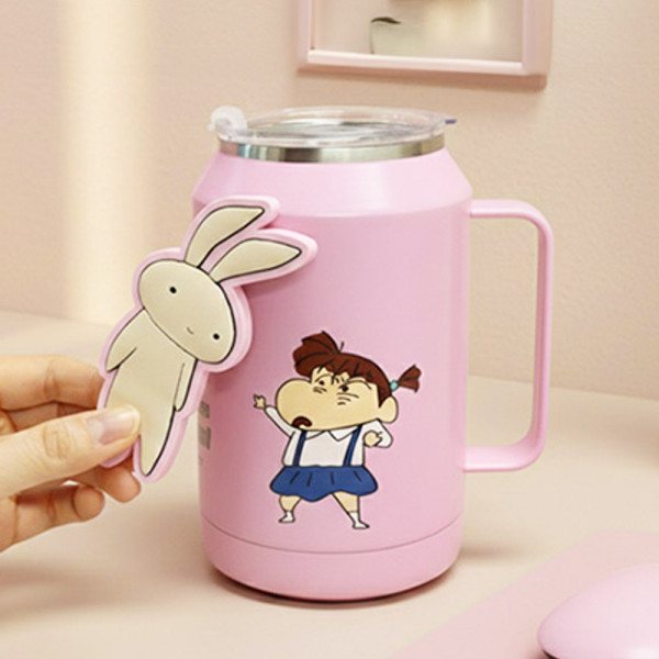 짱구 마그넷 오프너&자이언트 스텐머그 950ml-유리와토끼