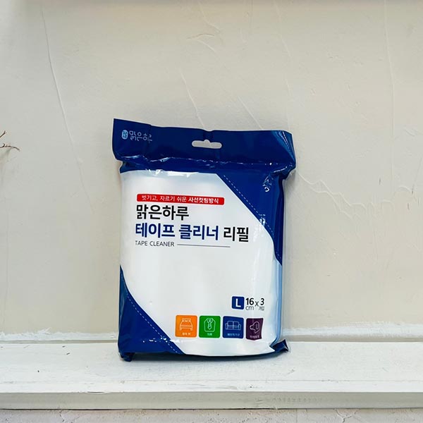 맑은하루 테이프 클리너 리필16cm 3입