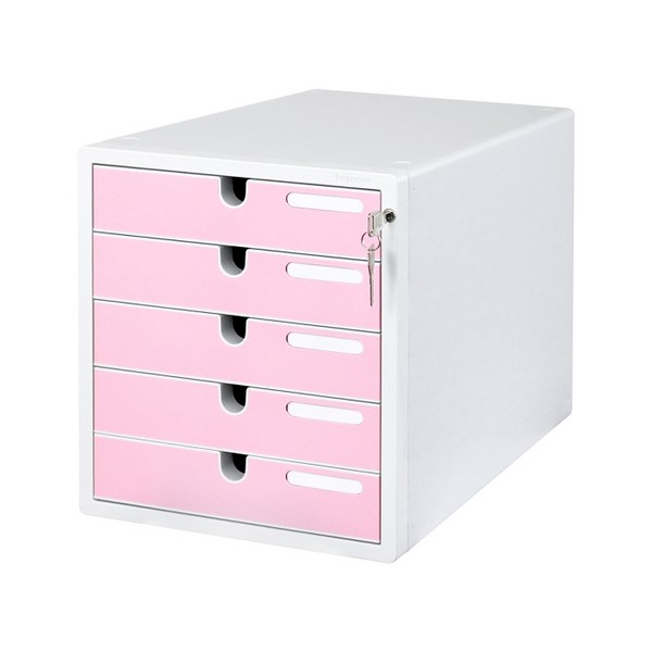 카파맥스 칼라서류함 5단 핑크 299x359x336mm