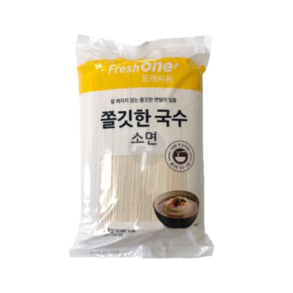 프레시원 쫄깃한 국수 소면 3kg 건면 잔치국수면 대용량 식재료 찰진국수 대용량 음식점