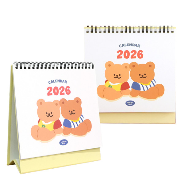 [가격인하] 댄싱베어 2026 탁상 캘린더 (2개)