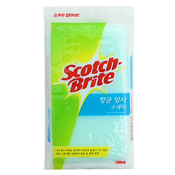 3M 스카치브라이트 항균 망사세수미