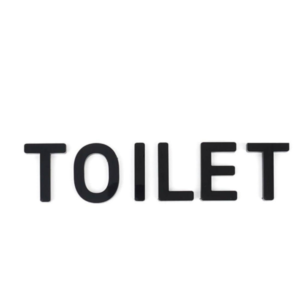 부착식 TOILET 블랙 입체사인