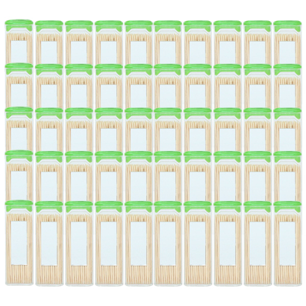 거울달린 휴대용 이쑤시개 50P