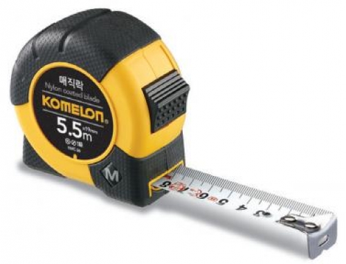 코메론 줄자 매직락 KMC 34 5 5M 19mm 자동줄자