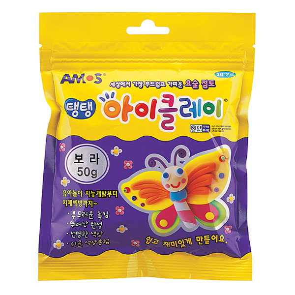 아모스)탱탱 아이클레이(50g/보라)