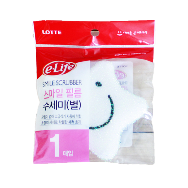 롯데 스마일필름수세미(별)