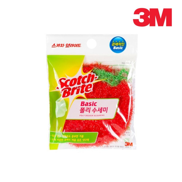 3M 베이직 폴리 수세미 1매입