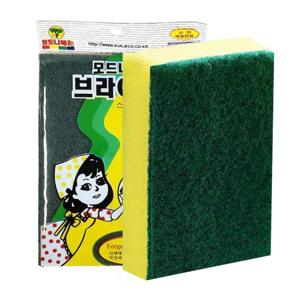 모드니에 양면스폰지 수세미 브라이트