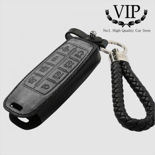 VIP 천연가죽 스마트 키케이스 제네시스GV80 외 8버튼