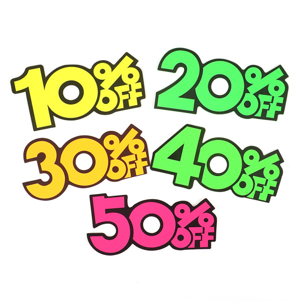 10P 세일 쇼카드