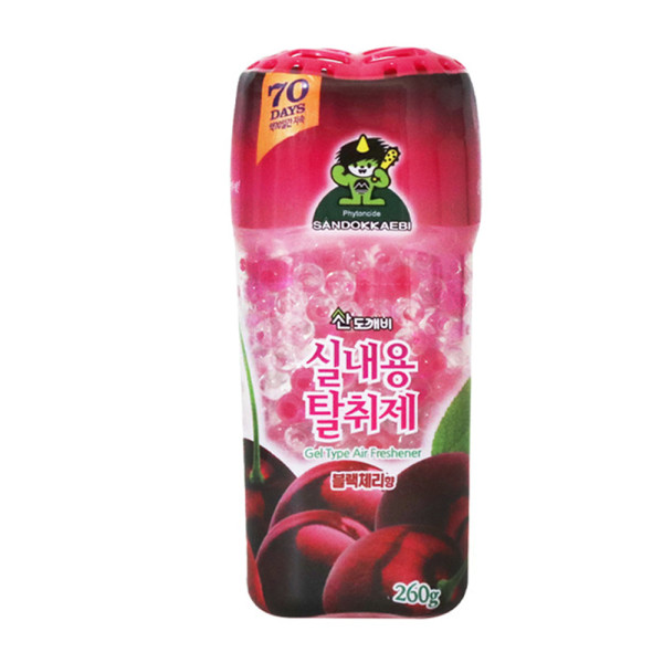 산도깨비839 실내용 탈취제 260g 블랙체리 젤 방향제