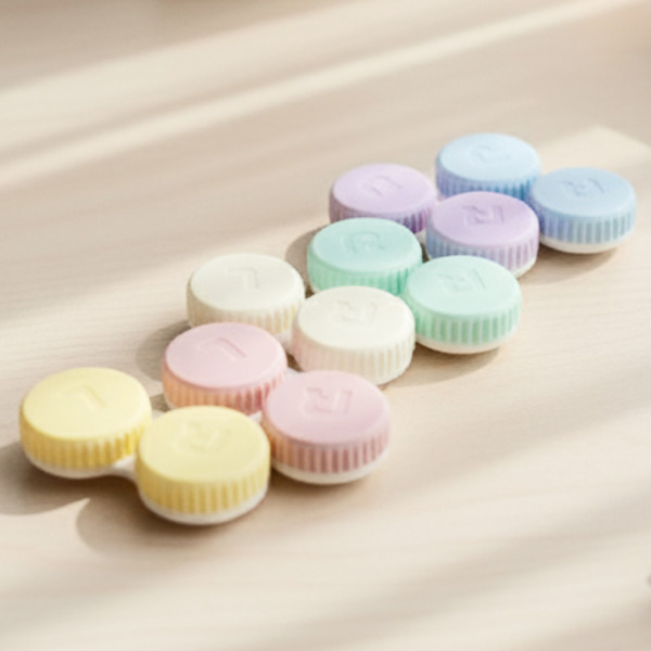 파스텔 렌즈통 마카롱 렌즈 케이스