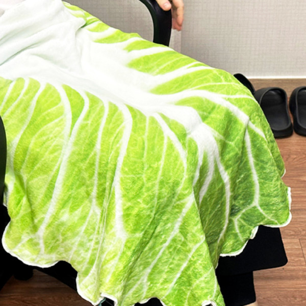 블랭킷 웃긴담요 85cm 특이한담요 배추담요 선물