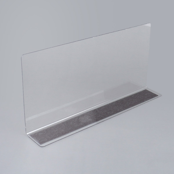 L형 투명 칸막이 25x12cm 1P 자석형