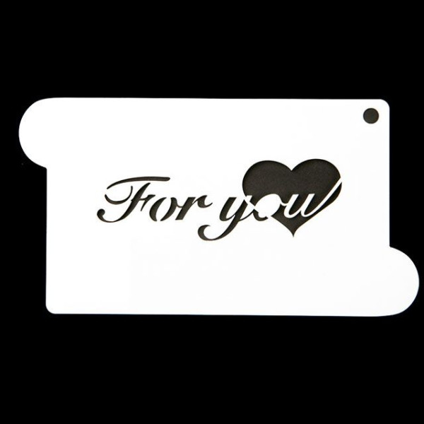 카페테리아 데코 도안 스텐실(for you) 1개