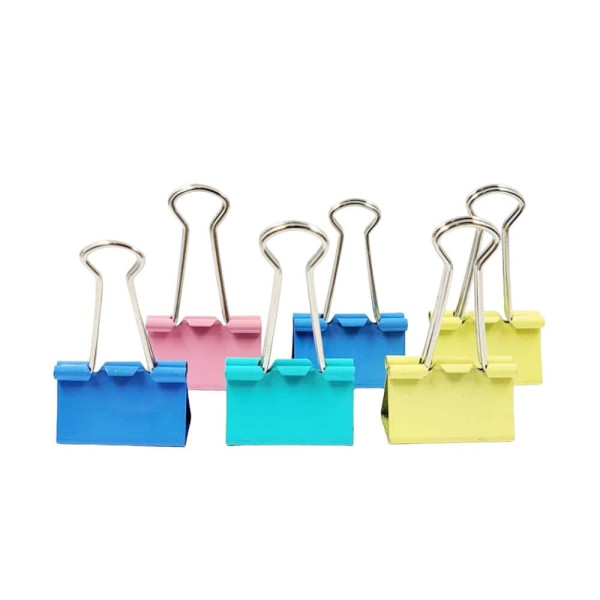 파스텔 서류 집게 클립 32mm 6P
