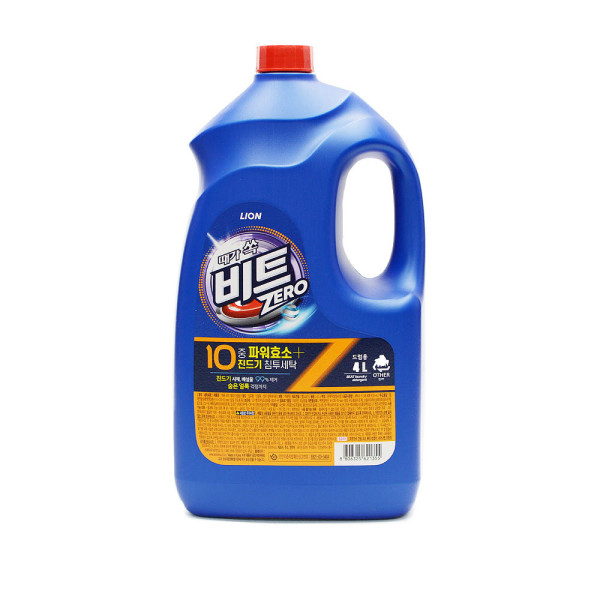 때가 쏙 비트 제로 액체 세탁세제 드럼용 리필 4L