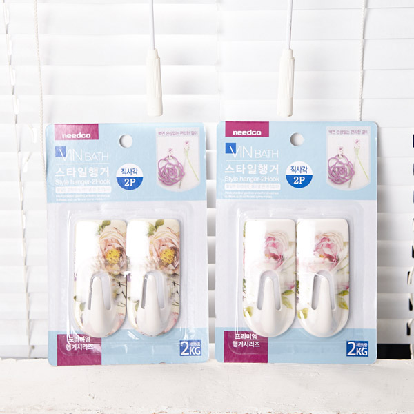 스타일행거 2p 직사각 2kg 디자인랜덤