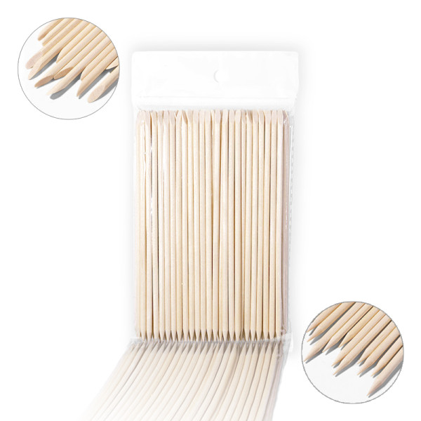 네일스틱 스톤 파츠 재료 우드 스틱 15cm 100개입 S11800
