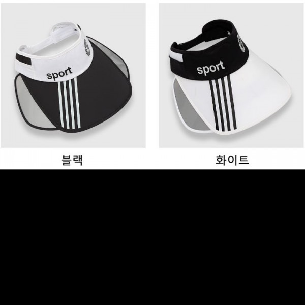 슬라이드 날개 썬캡 남녀공용 라인 포인트 스포츠 강한 햇빛으로 피부보호 야외 활동에 적합
