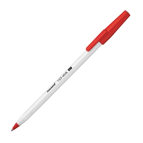모나미)153스틱볼펜(0.7mm/적/12개입)