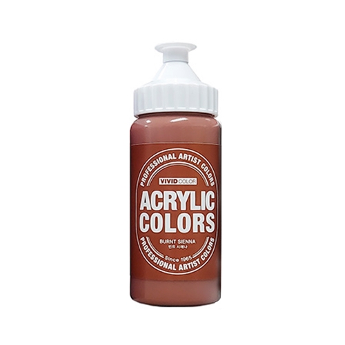 종이나라 비비드 아크릴물감 220ml 번트 시에나갈색 804