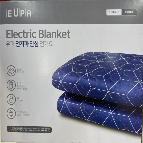 EUPA 전자파 안심 전기요 싱글사이즈 105X180cm