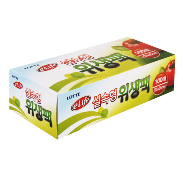 롯데위생팩(실속형)25x35x100매