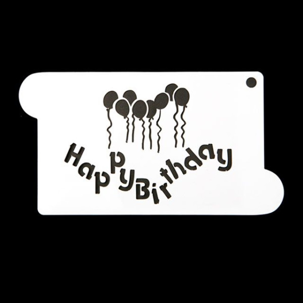 카페테리아 데코 도안 스텐실(happy birthday) 1개