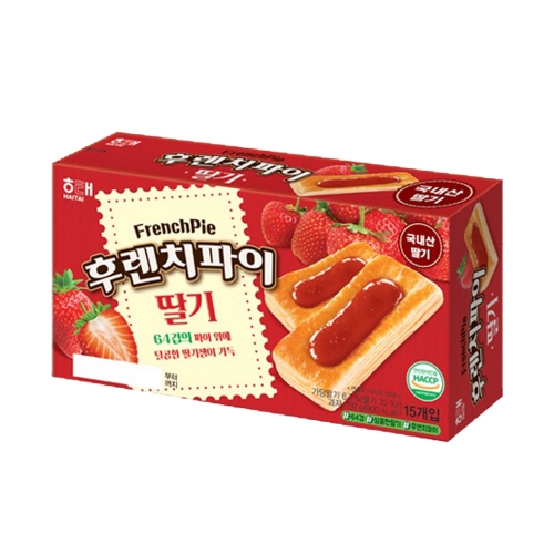 해태 후렌치파이 딸기 15개입 192g