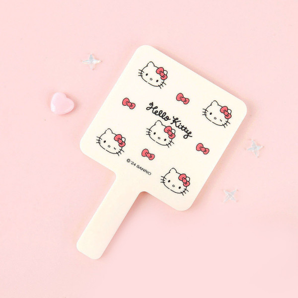 산리오 헬로키티 패턴 미니 손거울