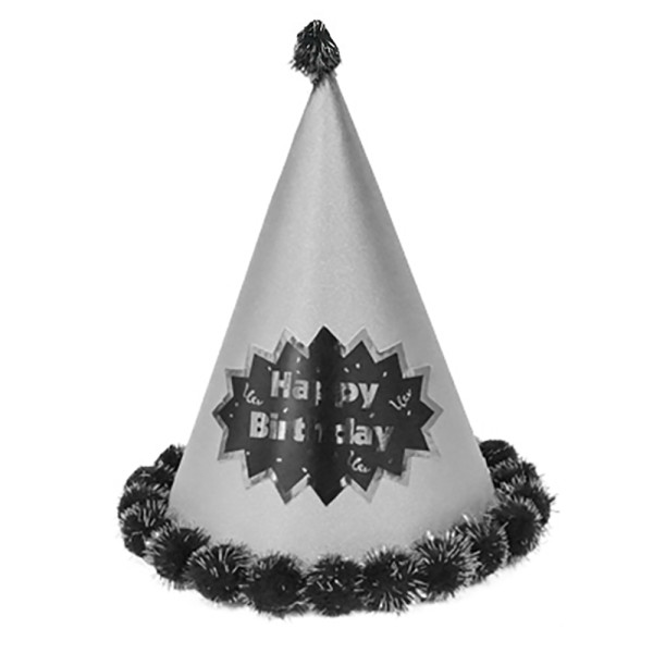 해피파티 고깔모자 생일파티 칼라 생일 실버 꼬깔모자